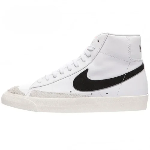 Nike Classic Blazer Mid '77 VNTG White Black Men's Skateboarding Shoes Fashion Board Sneakers BQ6806-100